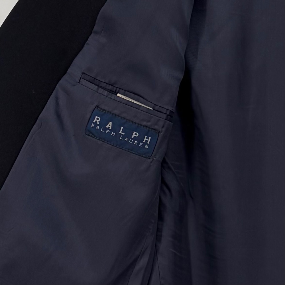 Ralph‎ Ralph Lauren Blazer Wool Black Two Button Classic Professional 41R Jacket - Picture 3 of 14